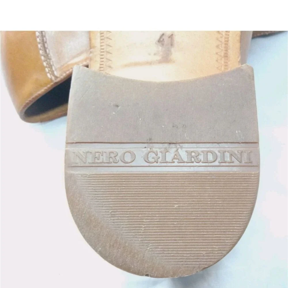 Nero Giardini Men's Shoes Size 41 EU/US 10 Made In Italy Brown